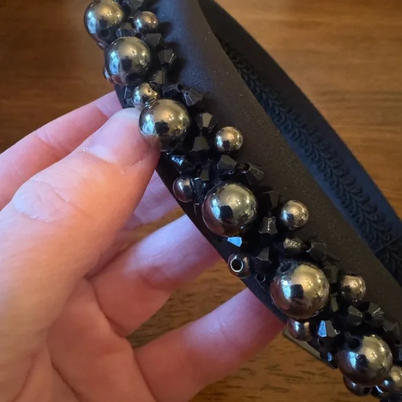 Nordstrom L.Erickson Hematite/Black Headband - Picture 4 of 6